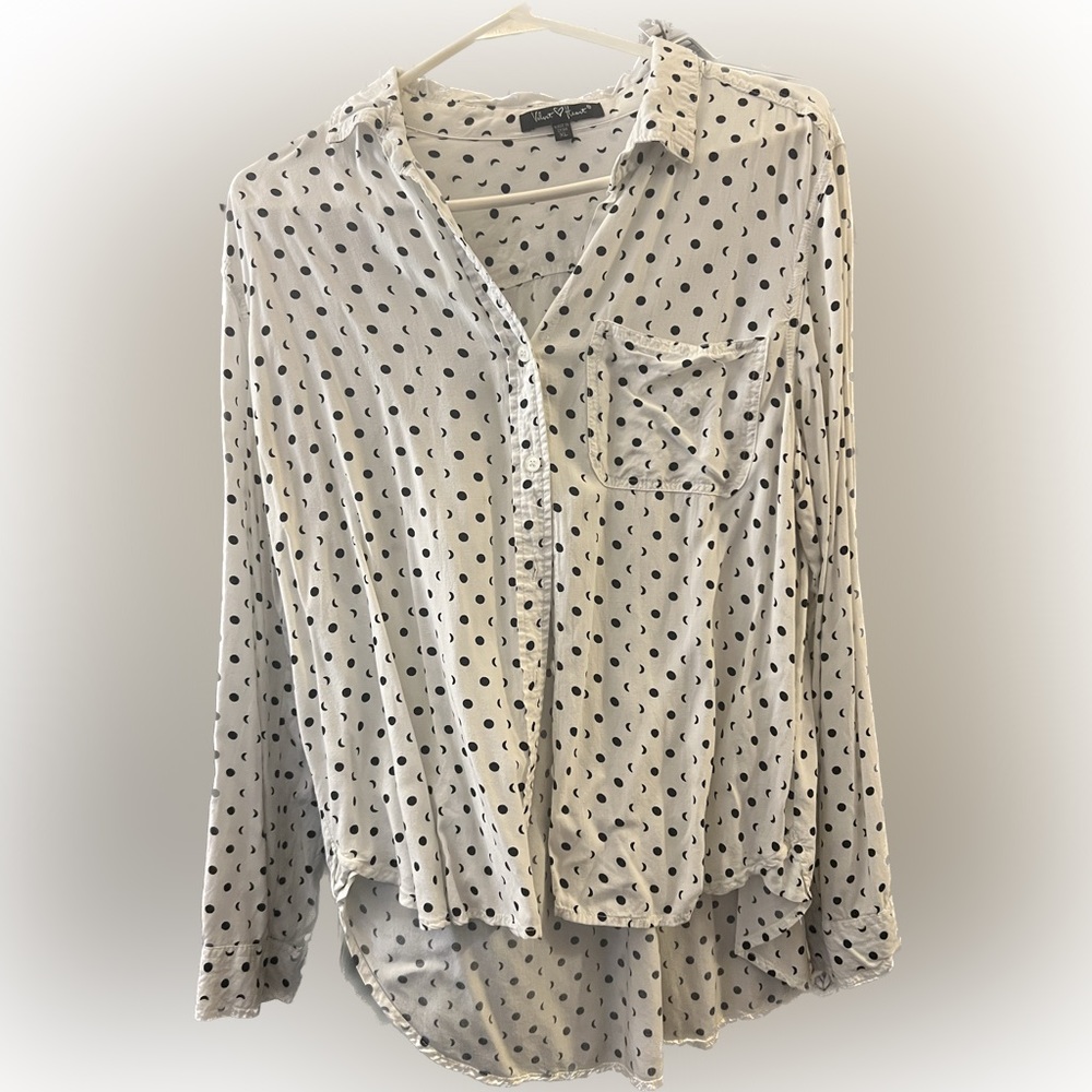 Full and crescent moon button down top. Nice and flow-y.